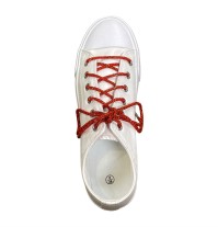 Bling Shoe Strings - Orange Red